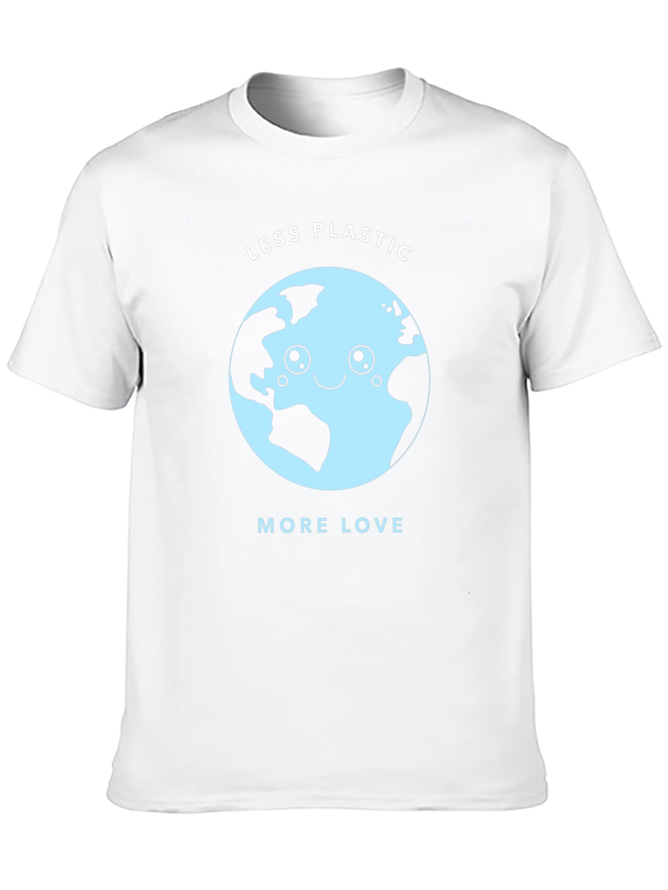 Eco-Friendly Less Plastic More Love Graphic Tee