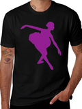 Ballerina Silhouette Graphic T-Shirt