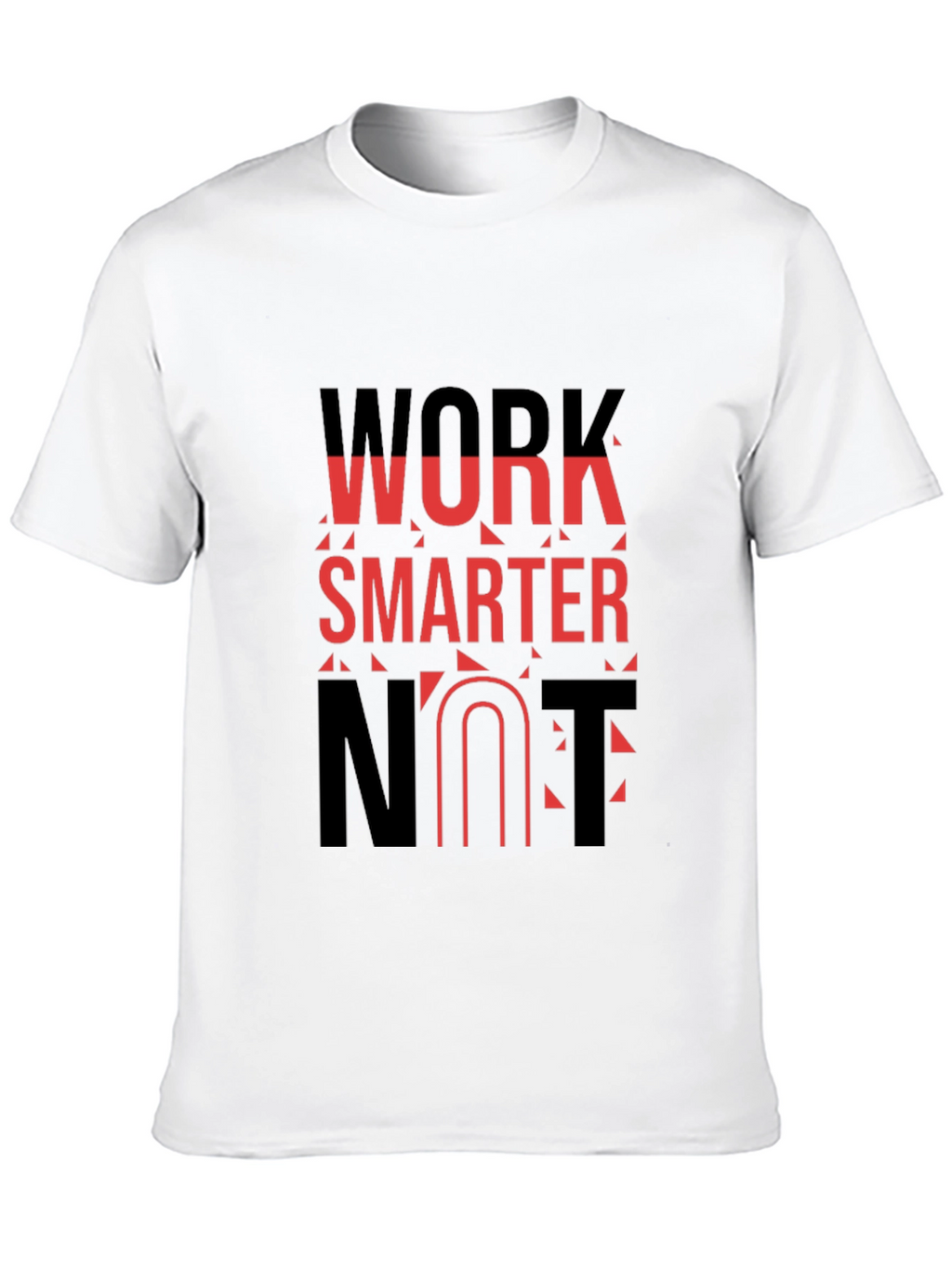 Work Smarter T-Shirt - Black Cotton Blend