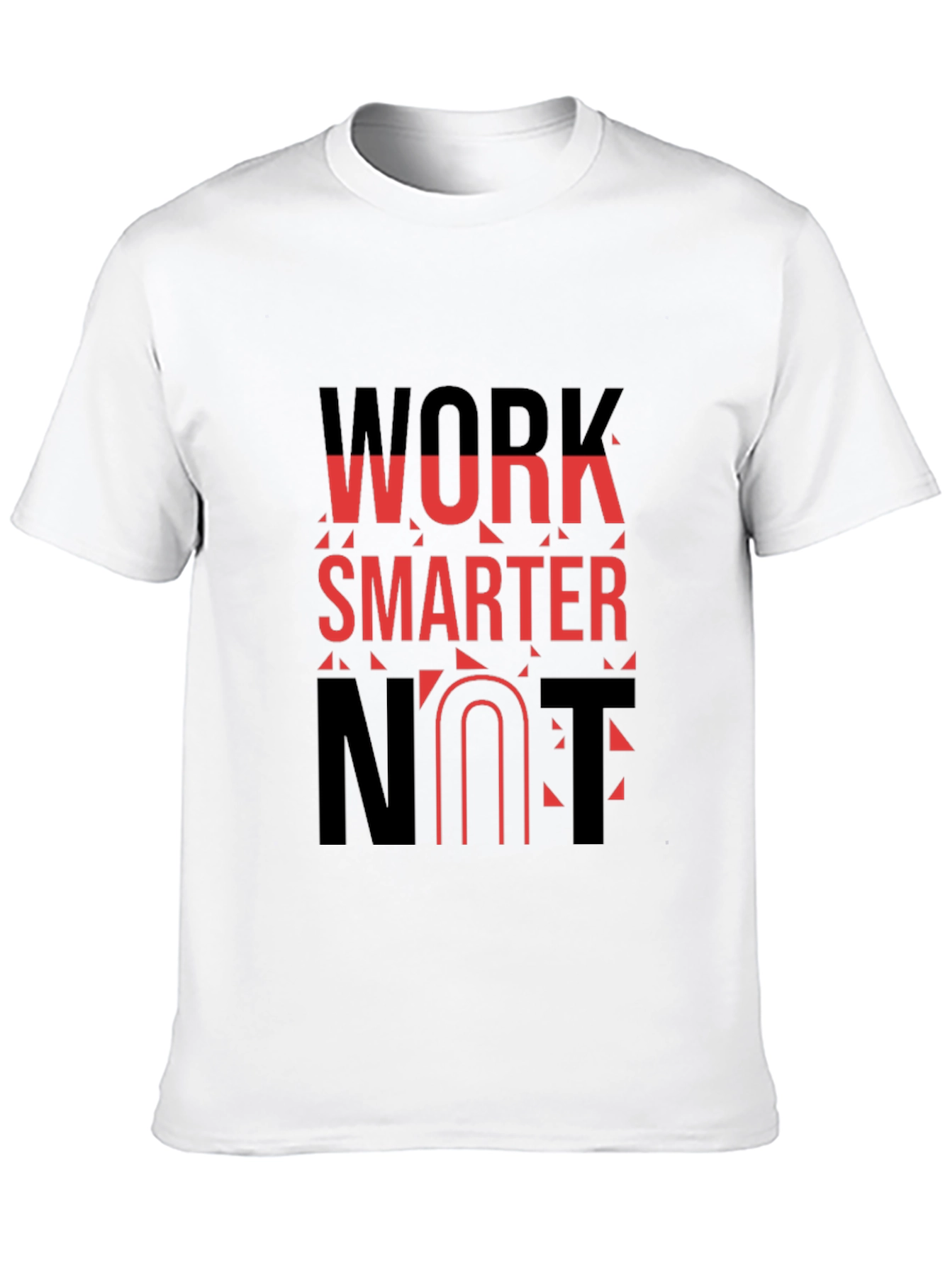Work Smarter T-Shirt - Black Cotton Blend