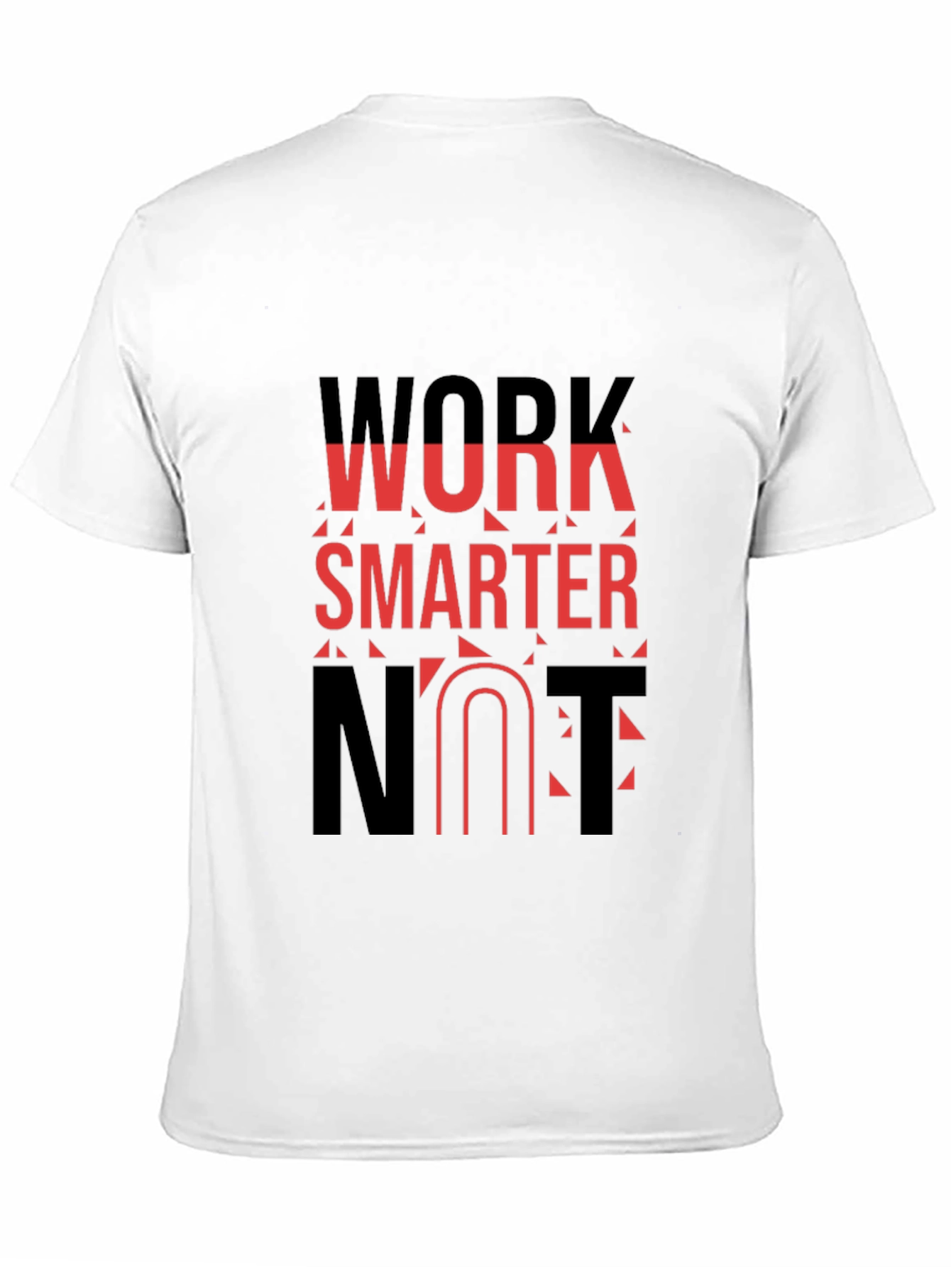 Work Smarter T-Shirt - Black Cotton Blend