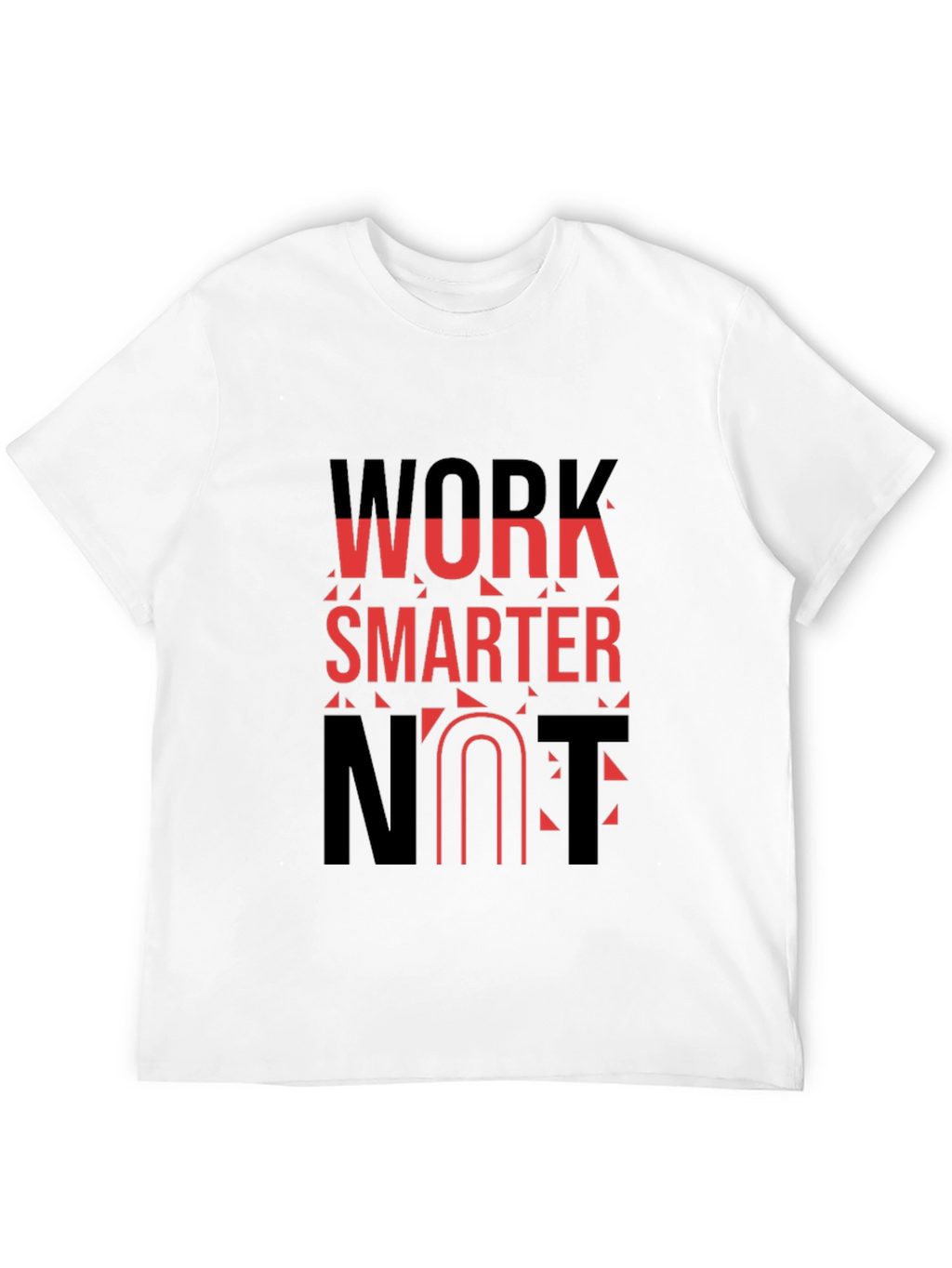 Work Smarter T-Shirt - Black Cotton Blend