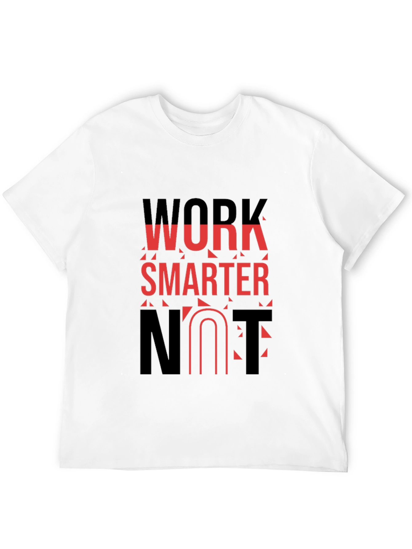 Work Smarter T-Shirt - Black Cotton Blend