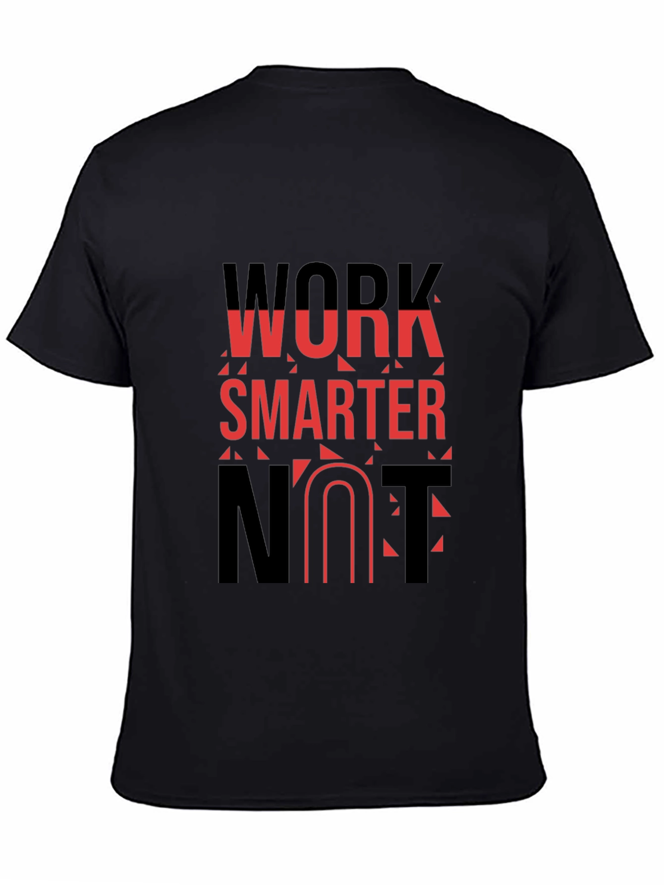 Work Smarter T-Shirt - Black Cotton Blend