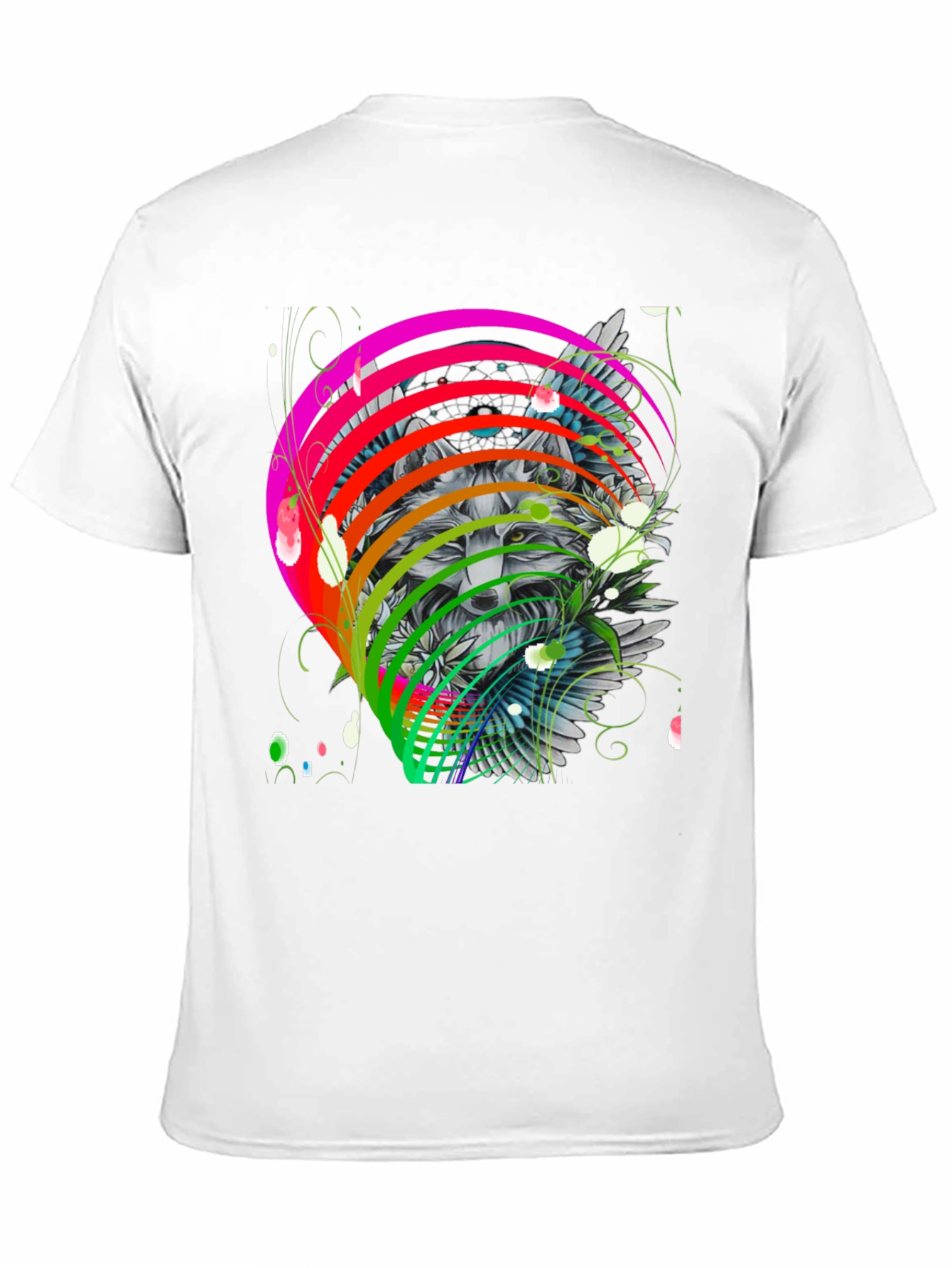Wolf Rainbow T-Shirt - Mens Graphic Tee