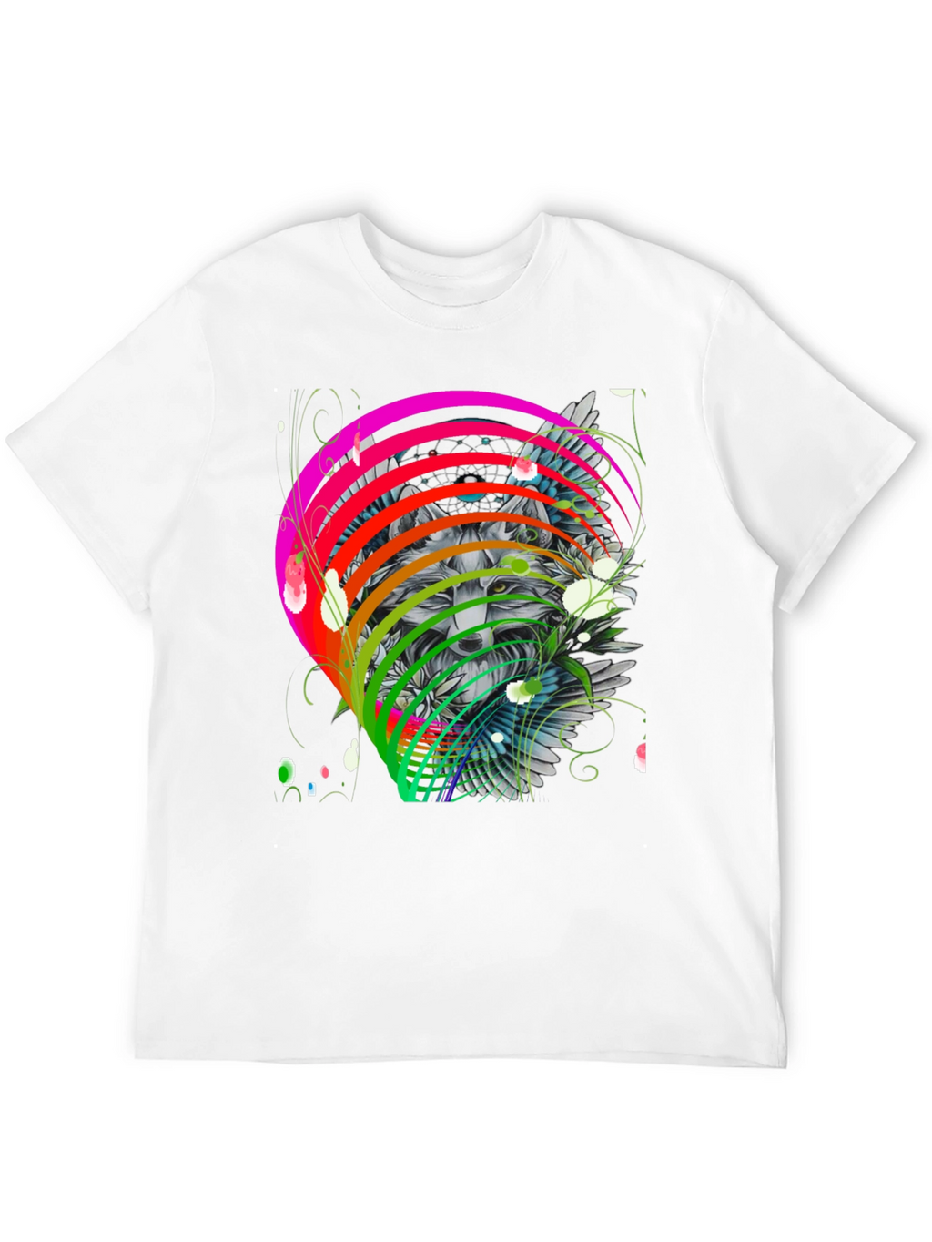Wolf Rainbow T-Shirt - Mens Graphic Tee