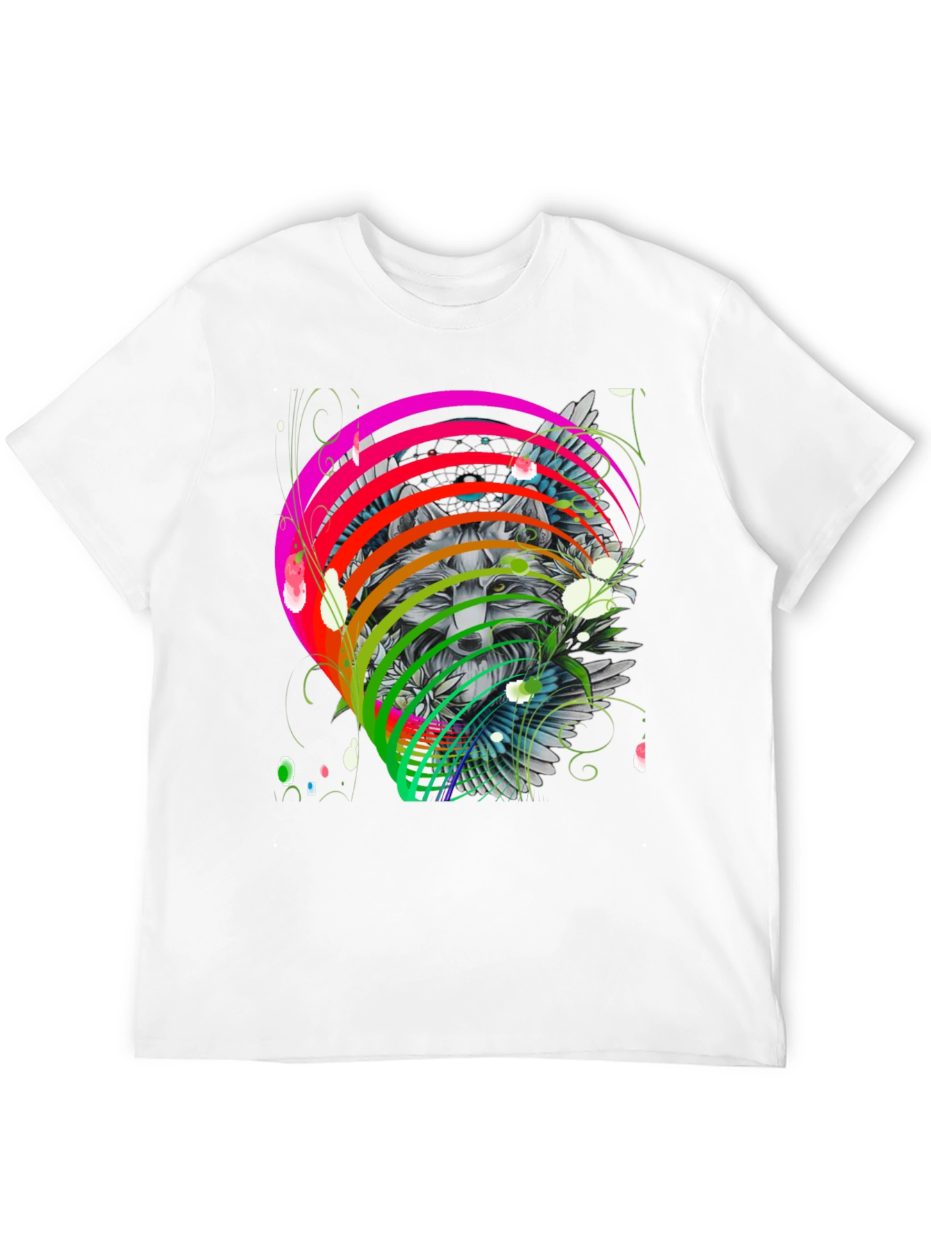 Wolf Rainbow T-Shirt - Mens Graphic Tee