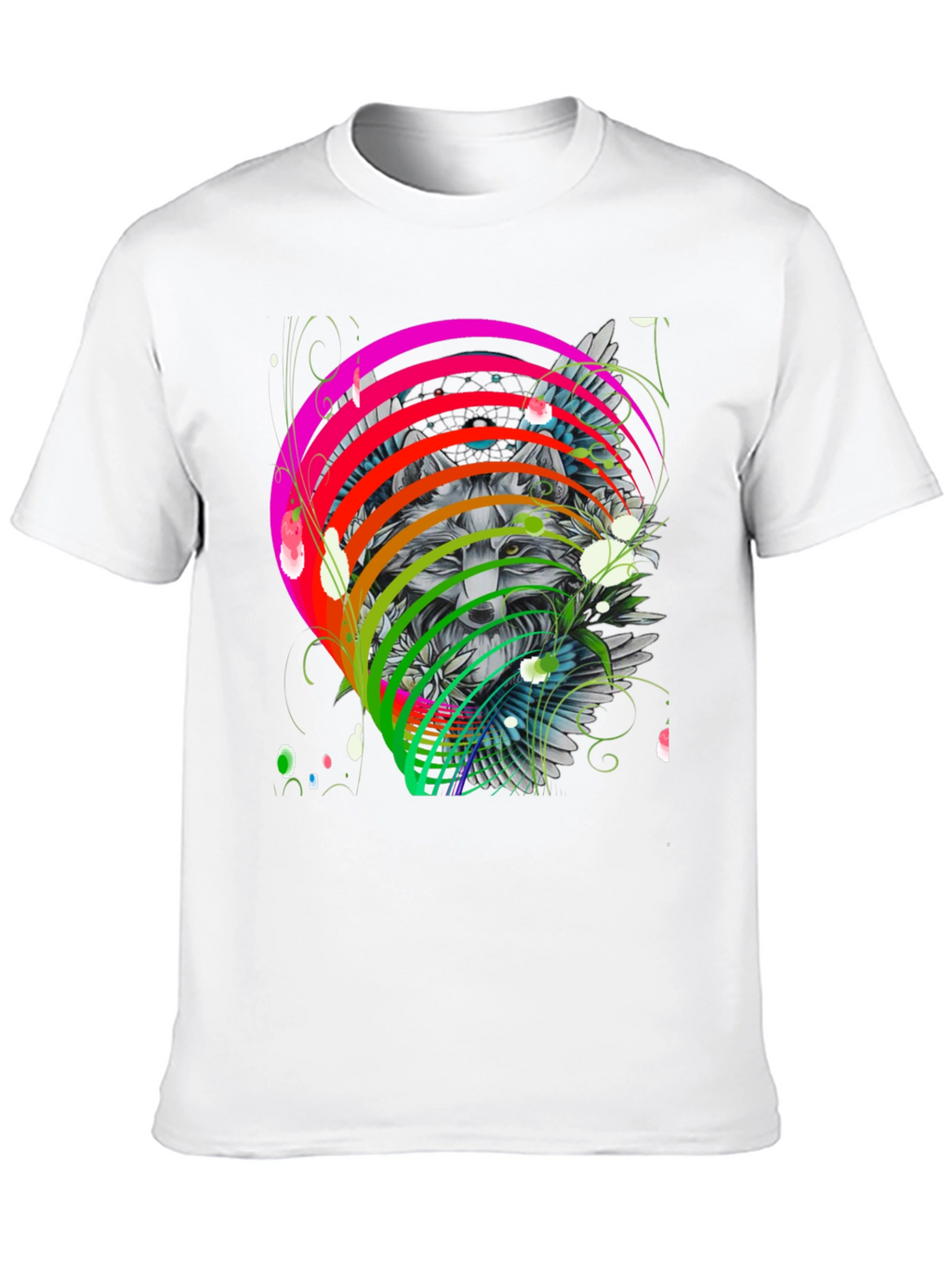 Wolf Rainbow T-Shirt - Mens Graphic Tee