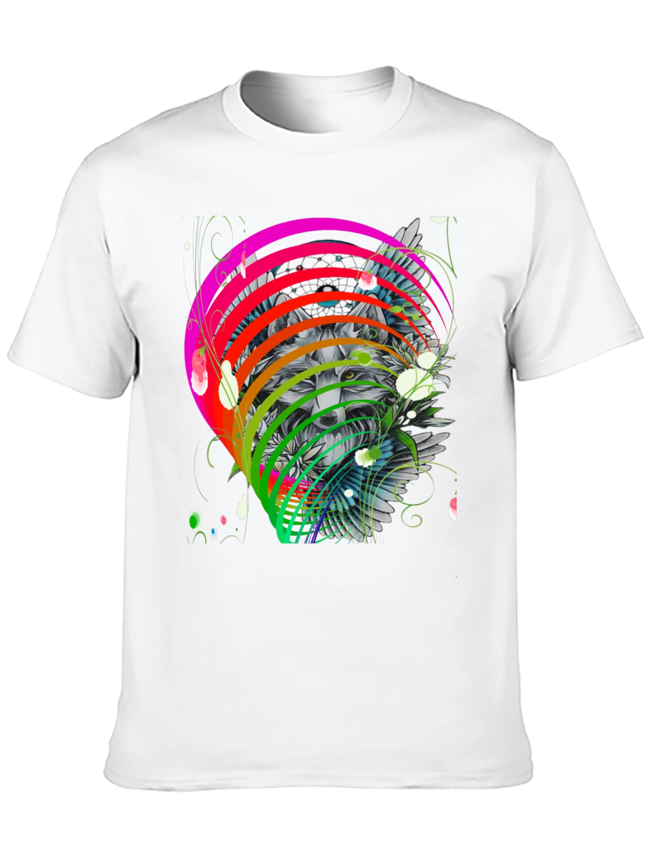 Wolf Rainbow T-Shirt - Mens Graphic Tee