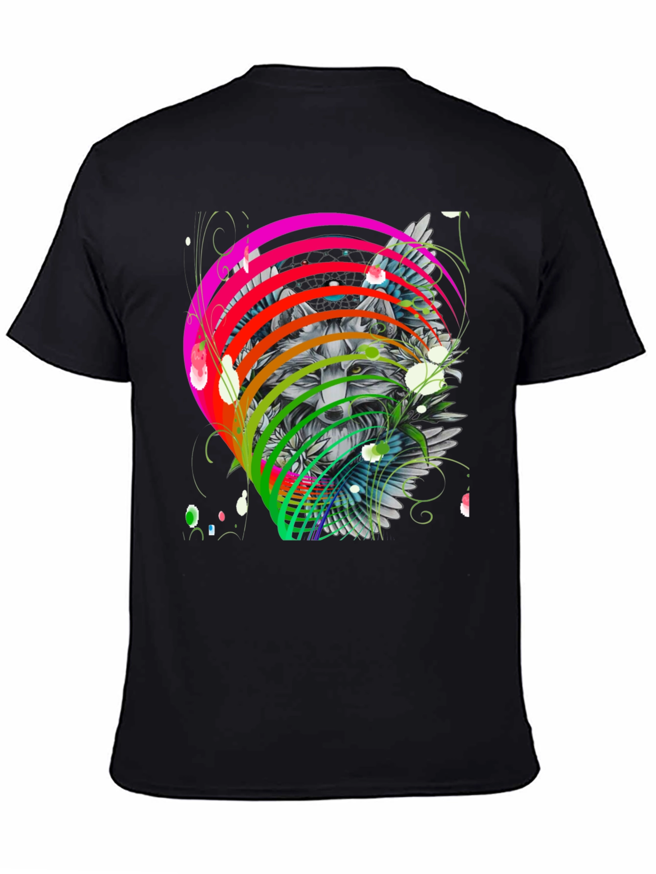 Wolf Rainbow T-Shirt - Mens Graphic Tee