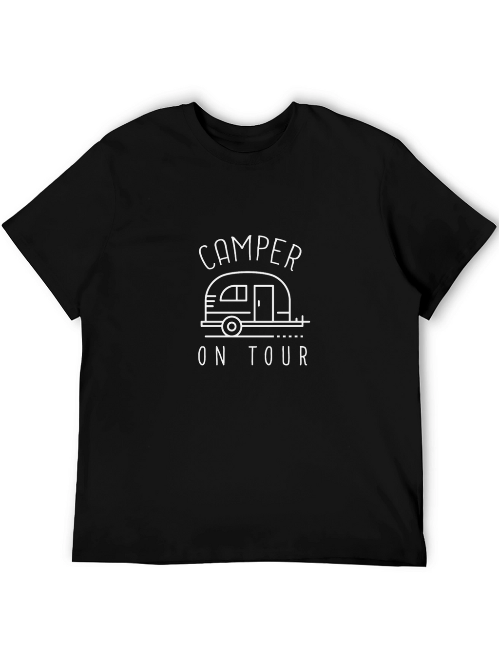 Camper On Tour Black Graphic Tee