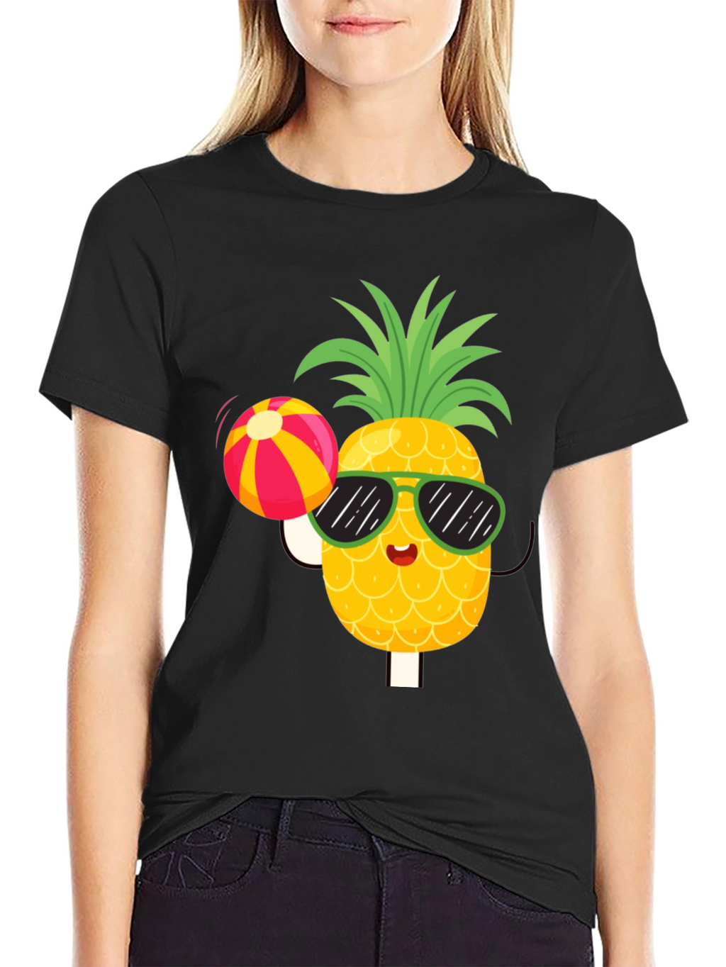 Summer Pineapple T-Shirt - Fun Beach Vibes!