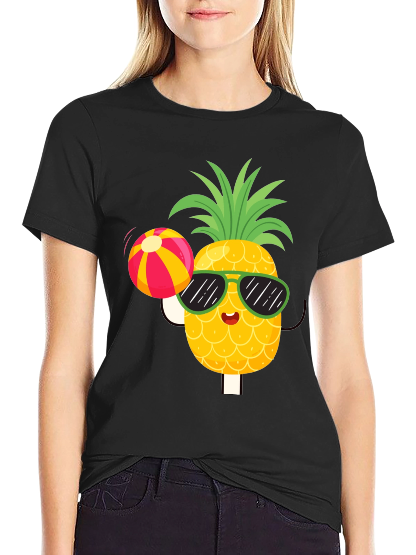 Summer Pineapple T-Shirt - Fun Beach Vibes!