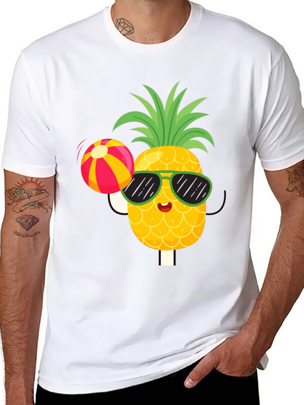 Summer Pineapple T-Shirt - Fun Beach Vibes!