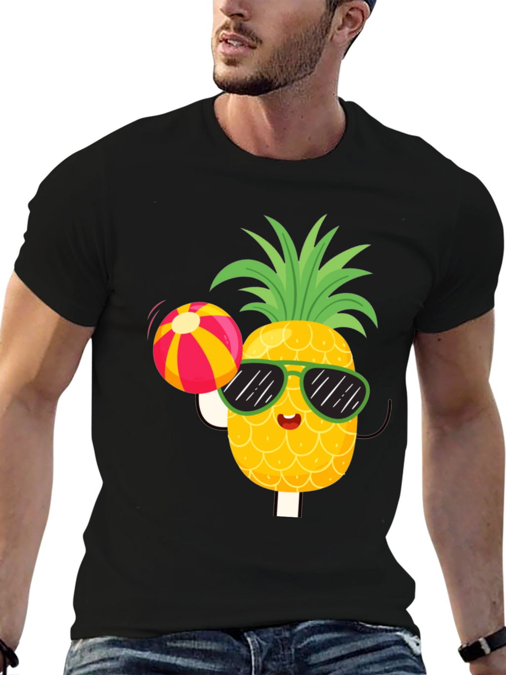 Summer Pineapple T-Shirt - Fun Beach Vibes!