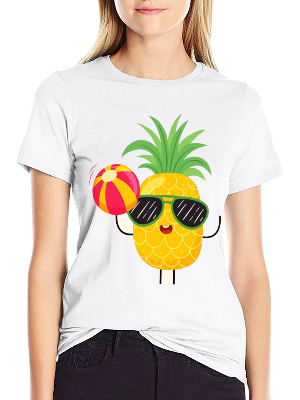 Summer Pineapple T-Shirt - Fun Beach Vibes!