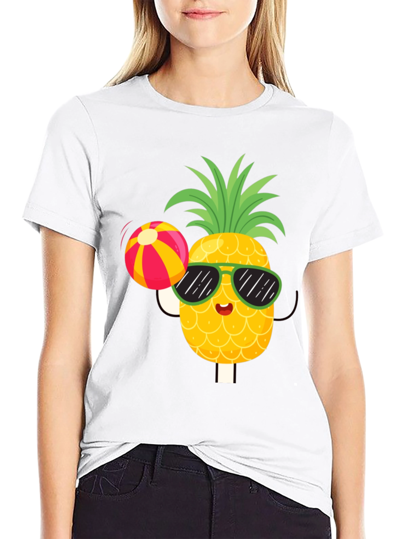 Summer Pineapple T-Shirt - Fun Beach Vibes!