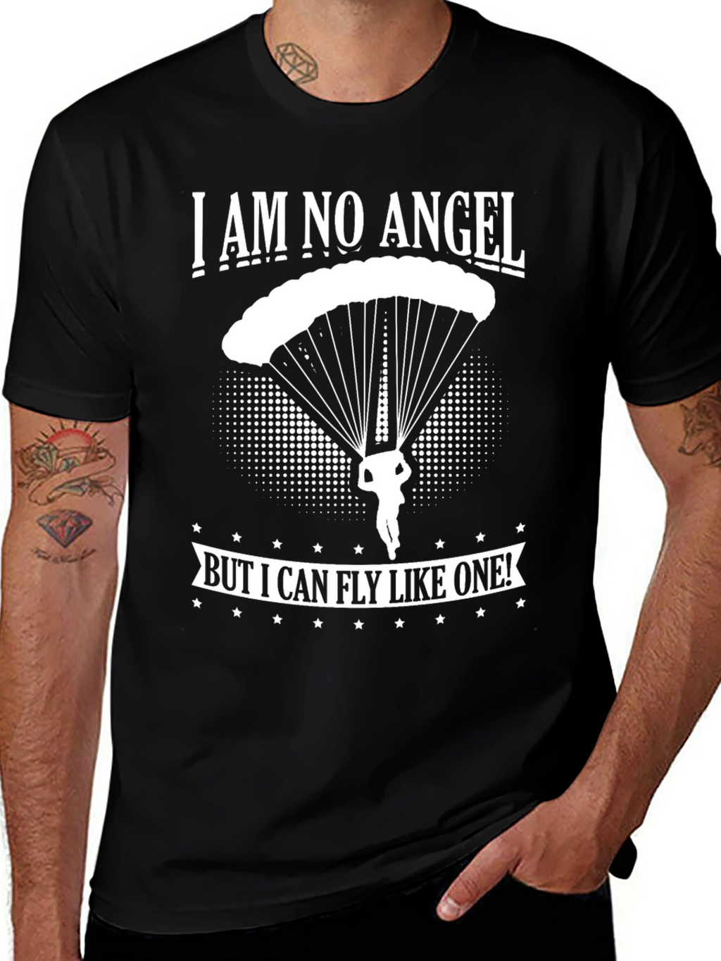 I am No Angel Skydiving T-Shirt