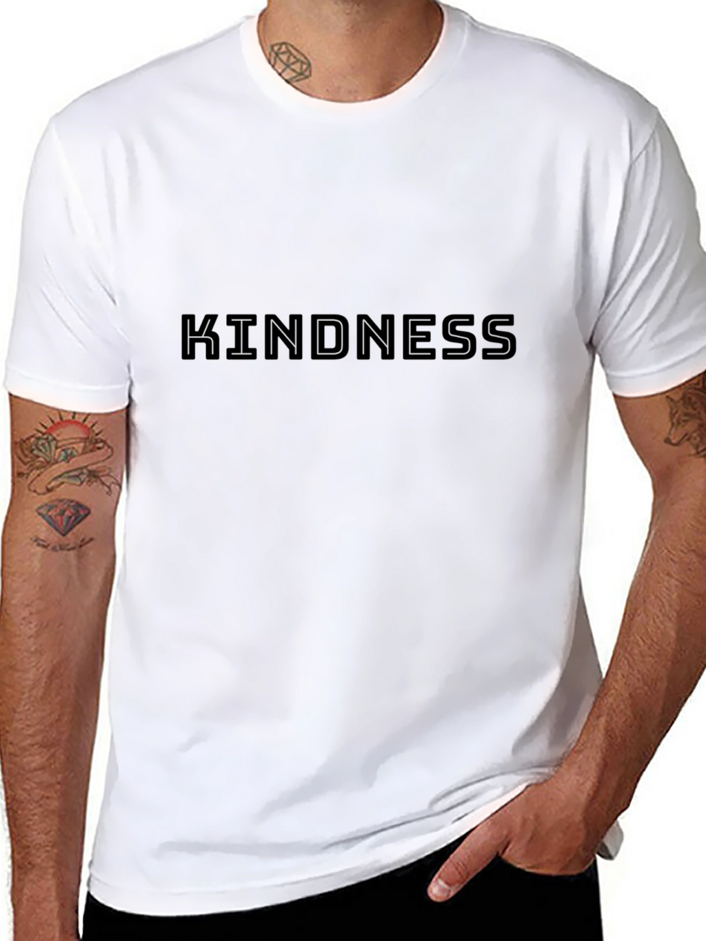 Kindness T-Shirt - Classic Black Cotton Tee