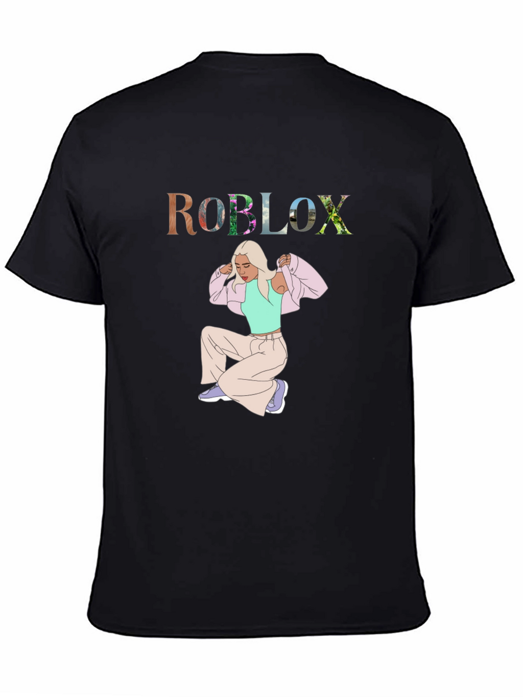 Roblox Girl Graphic Tee - Trendy Casual Wear