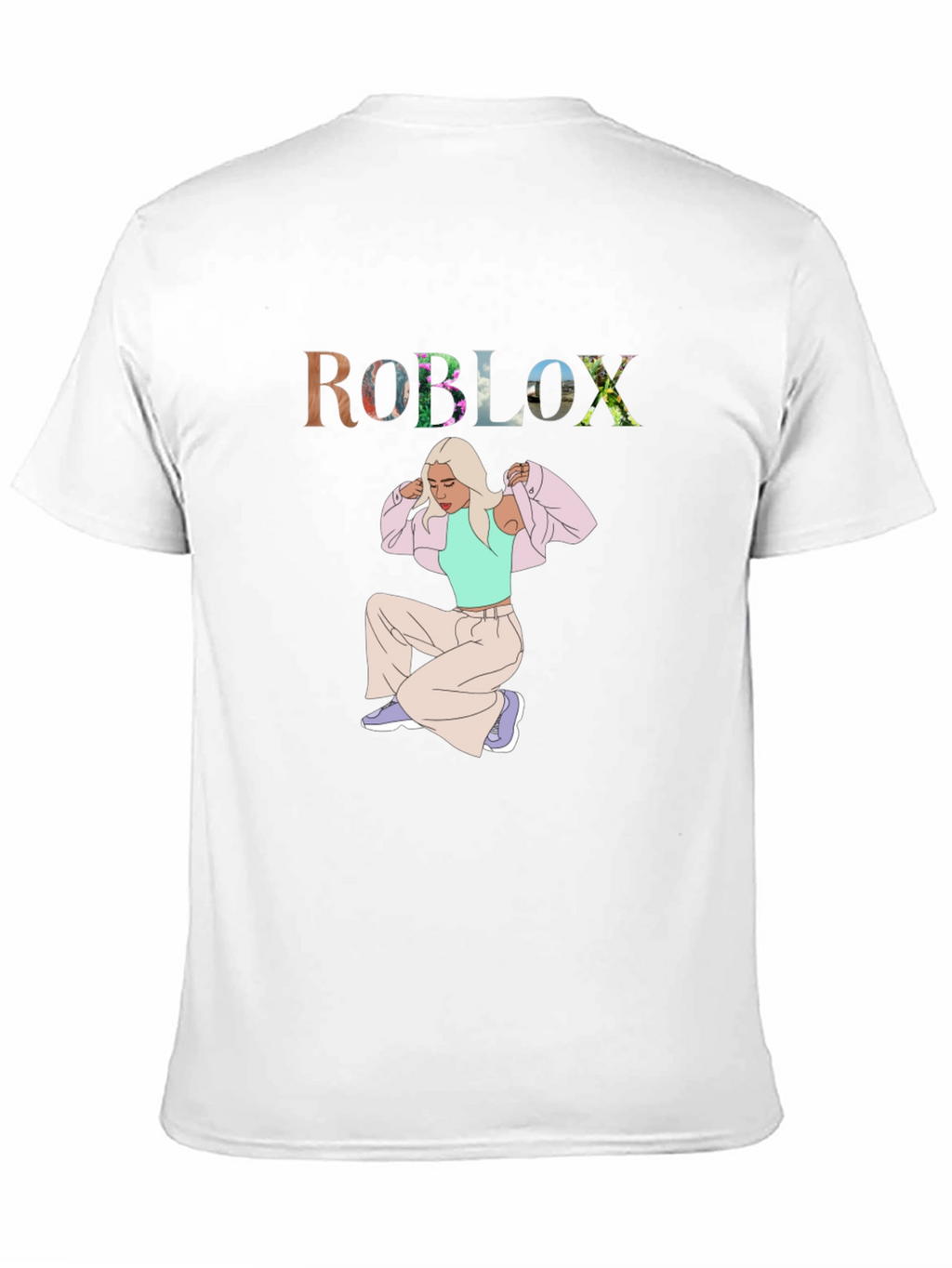 Roblox Girl Graphic Tee - Trendy Casual Wear