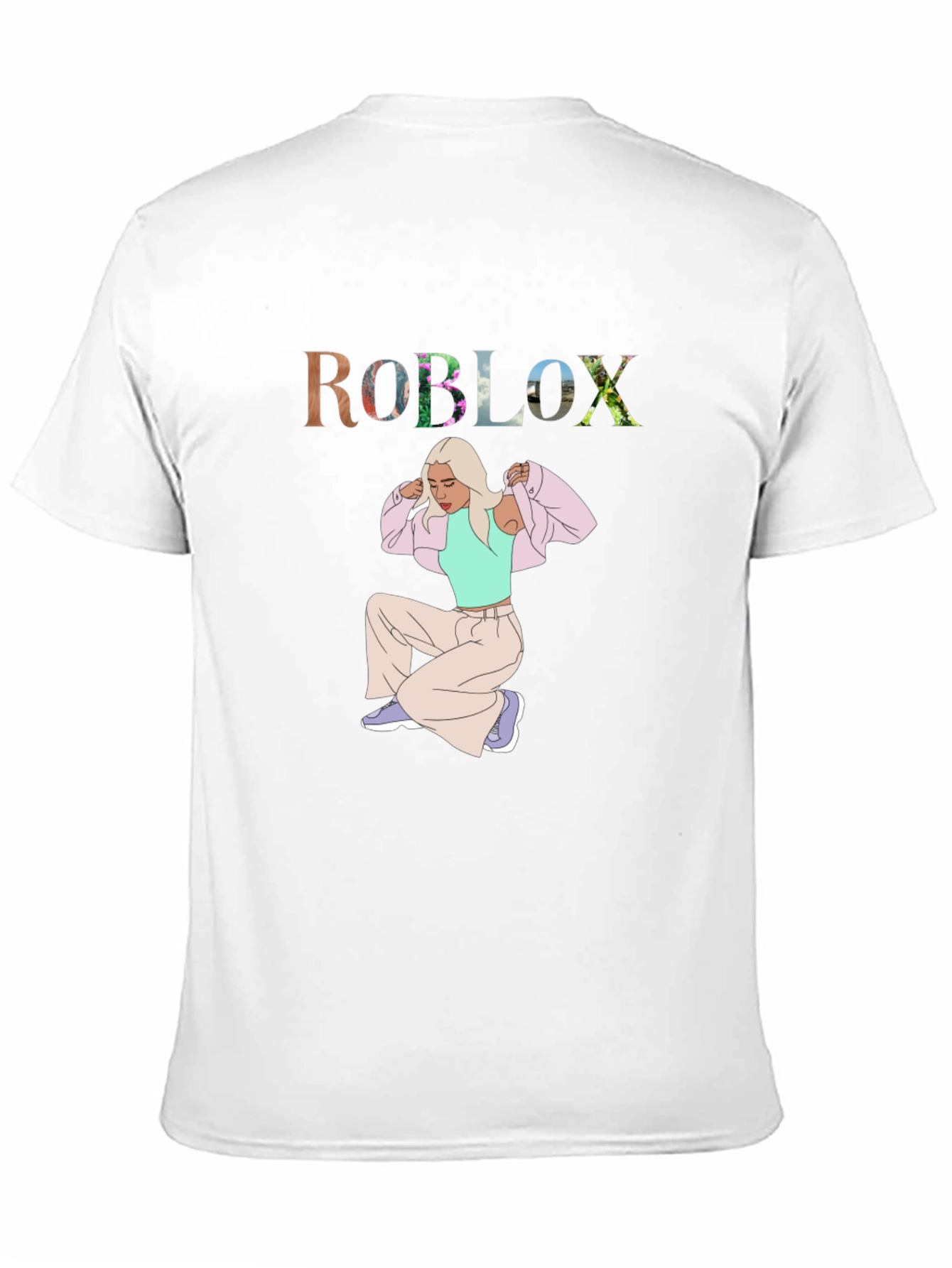 Roblox Girl Graphic Tee - Trendy Casual Wear