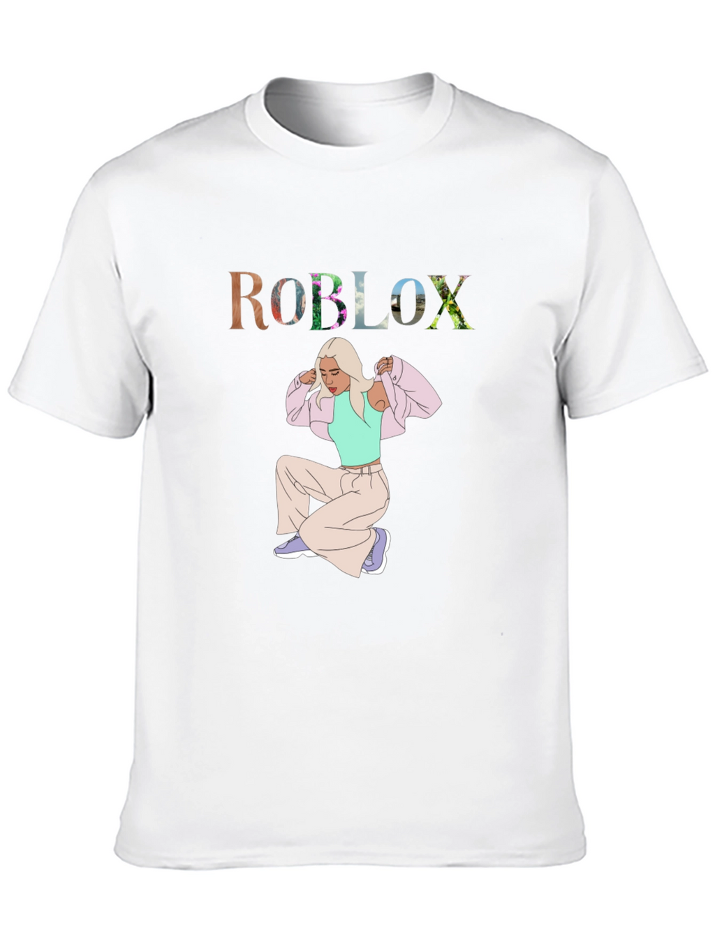 Roblox Girl Graphic Tee - Trendy Casual Wear