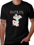 Roblox Girl Graphic Tee - Trendy Casual Wear
