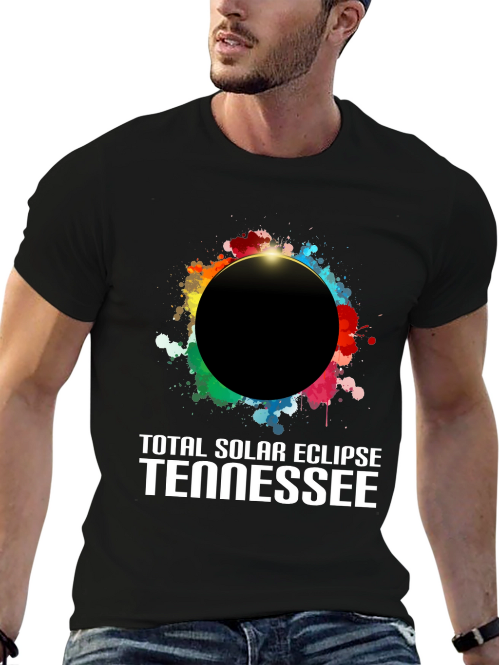 Total Solar Eclipse Tennessee Graphic T-Shirt