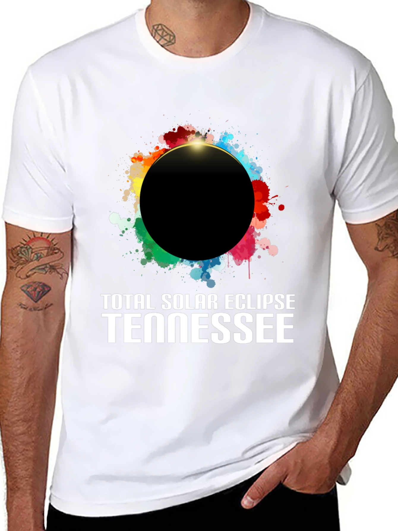 Total Solar Eclipse Tennessee Graphic T-Shirt