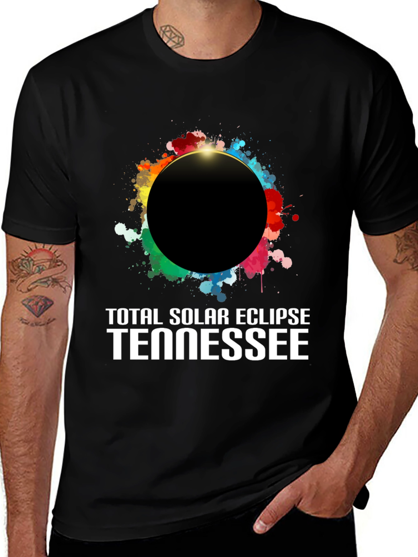 Total Solar Eclipse Tennessee Graphic T-Shirt