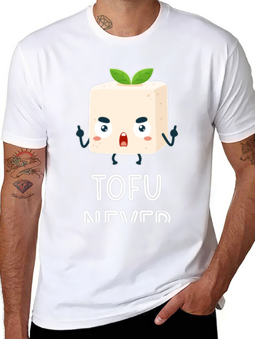 Tofu Never Die Black Graphic Tee