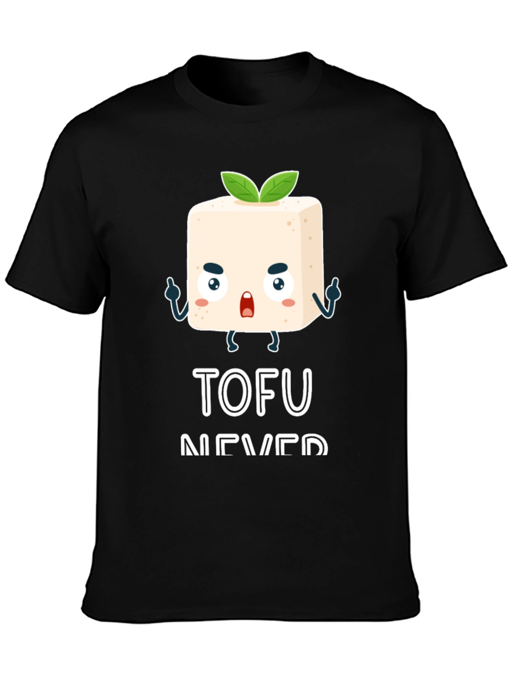 Tofu Never Die Black Graphic Tee