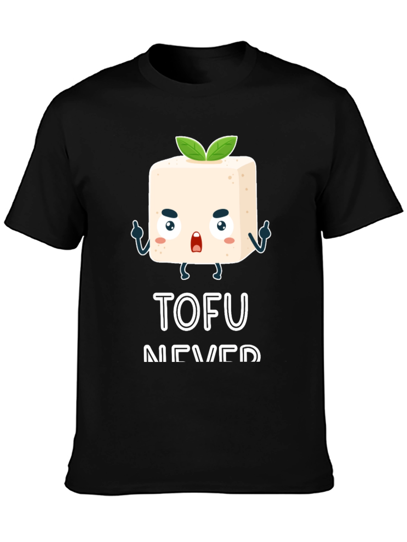 Tofu Never Die Black Graphic Tee