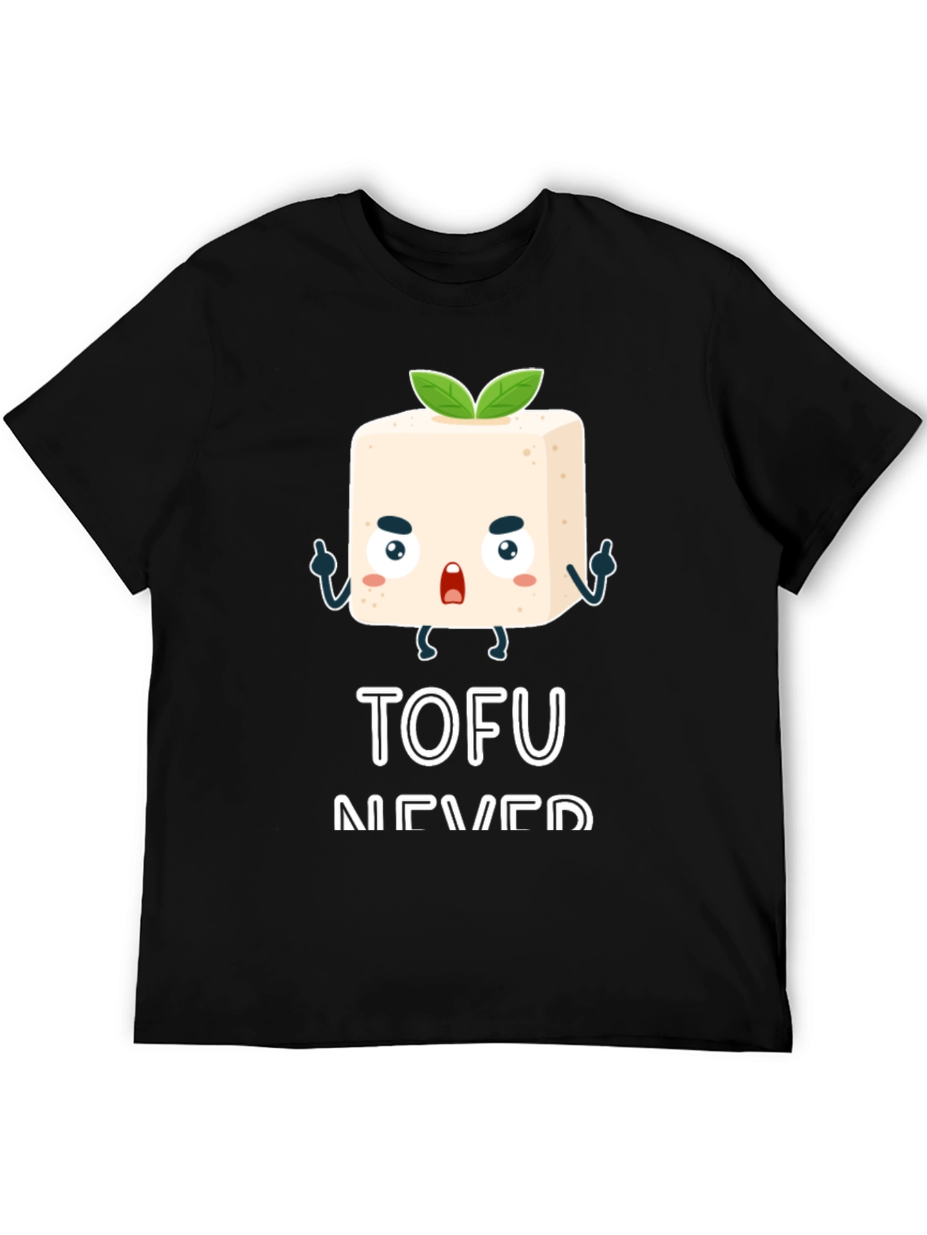 Tofu Never Die Black Graphic Tee