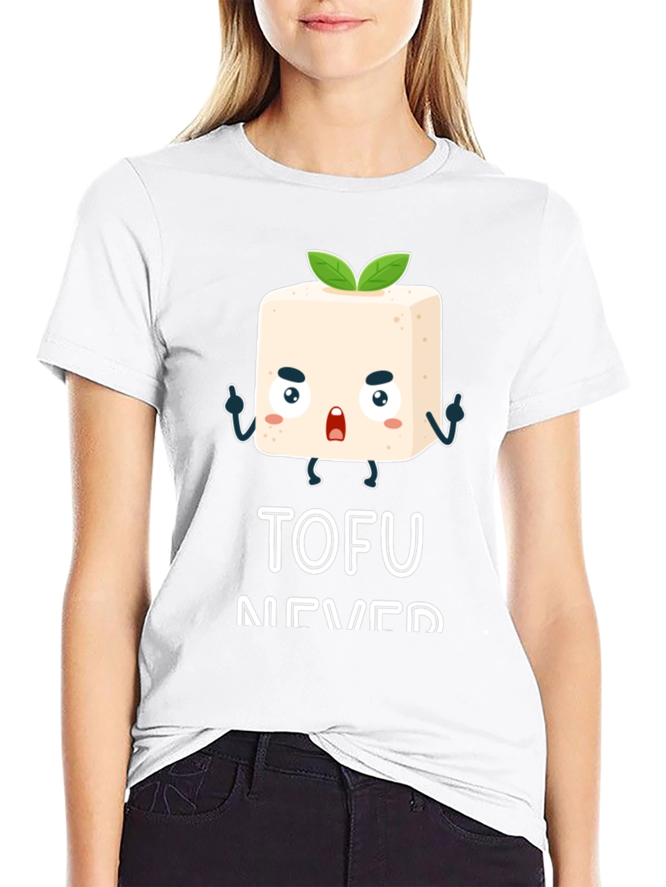 Tofu Never Die Black Graphic Tee