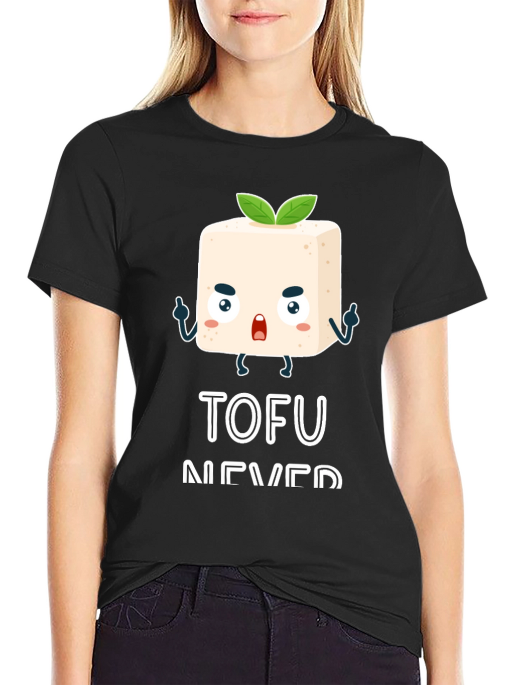 Tofu Never Die Black Graphic Tee