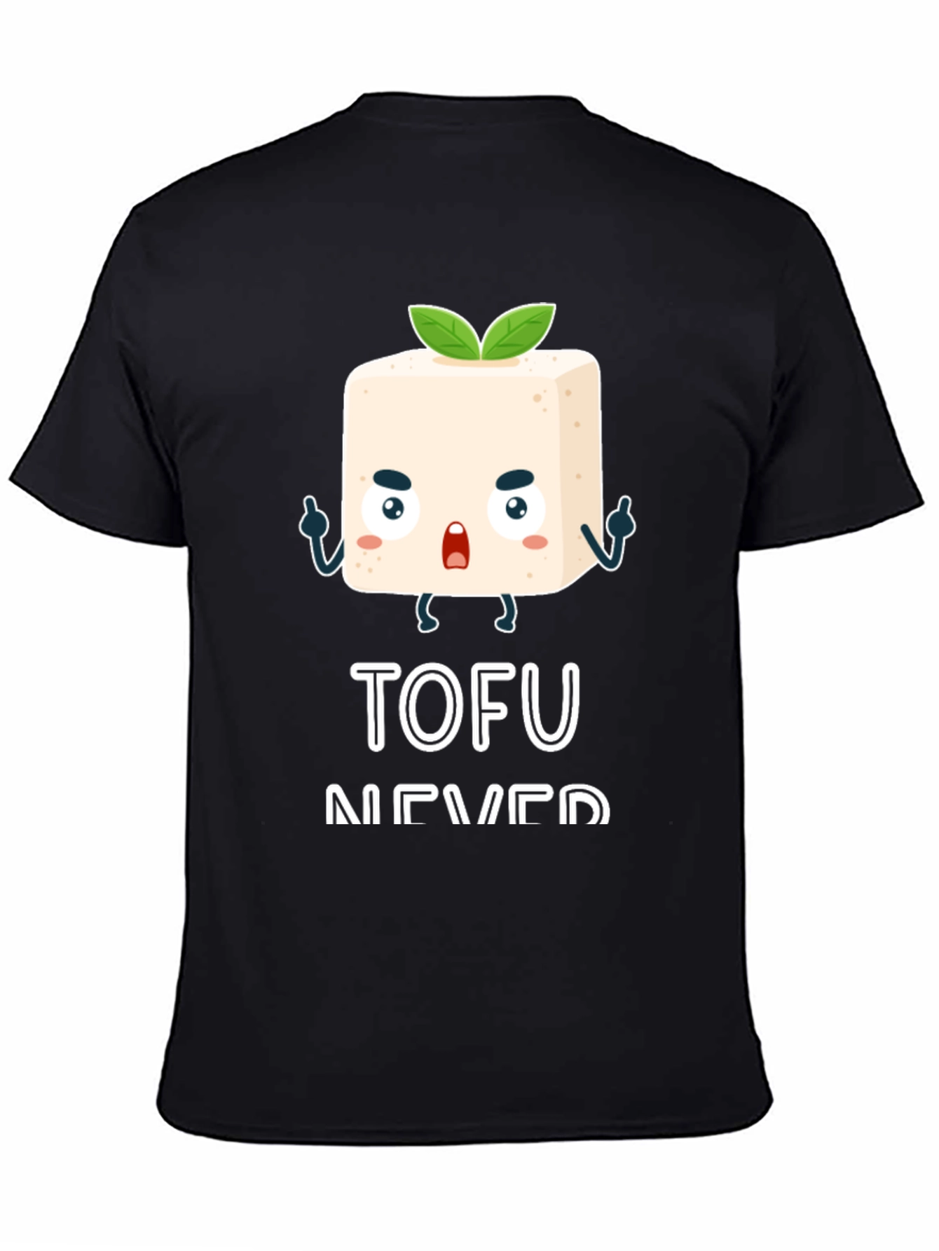 Tofu Never Die Black Graphic Tee