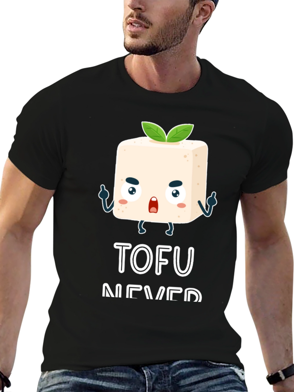 Tofu Never Die Black Graphic Tee