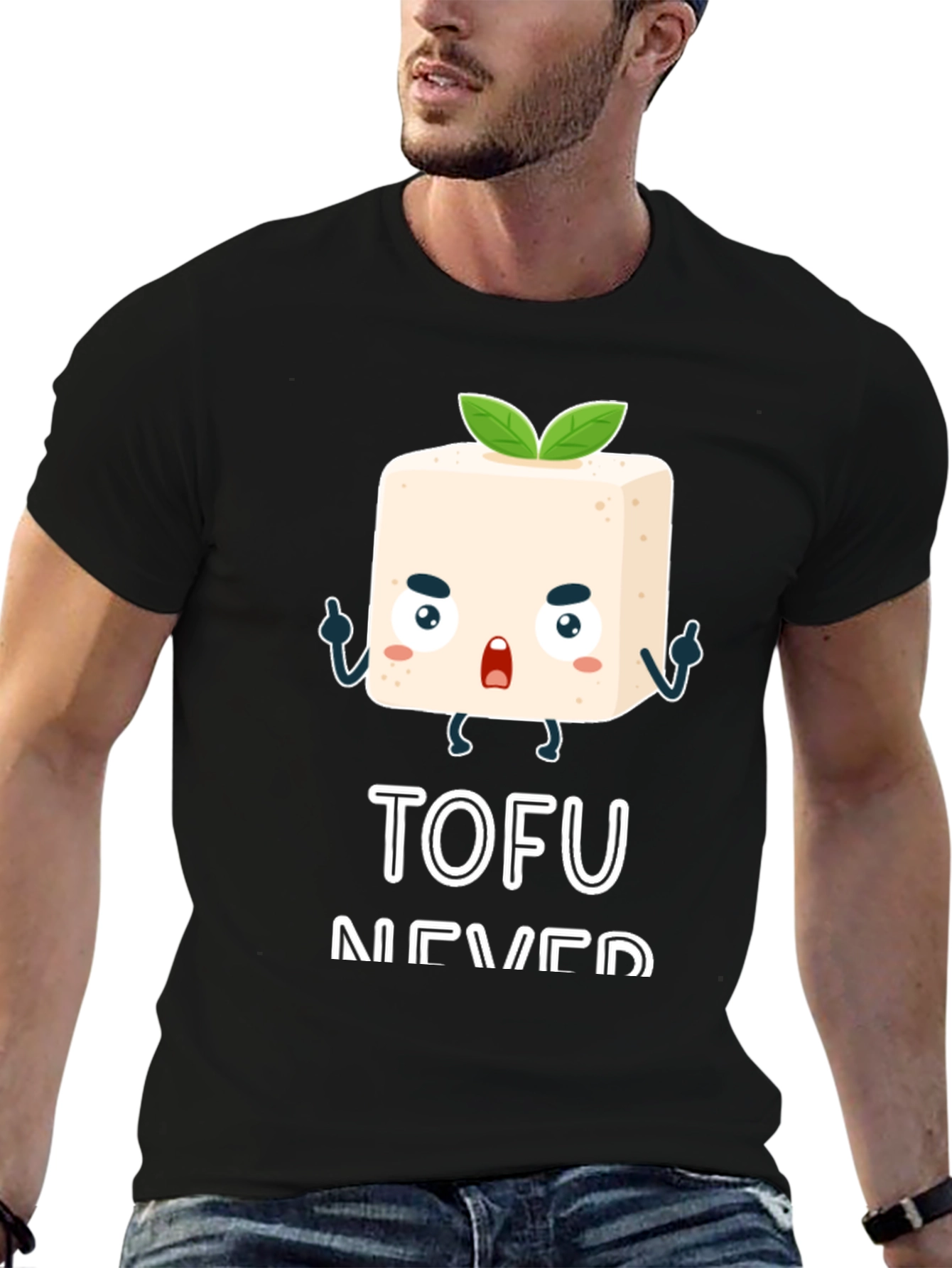 Tofu Never Die Black Graphic Tee