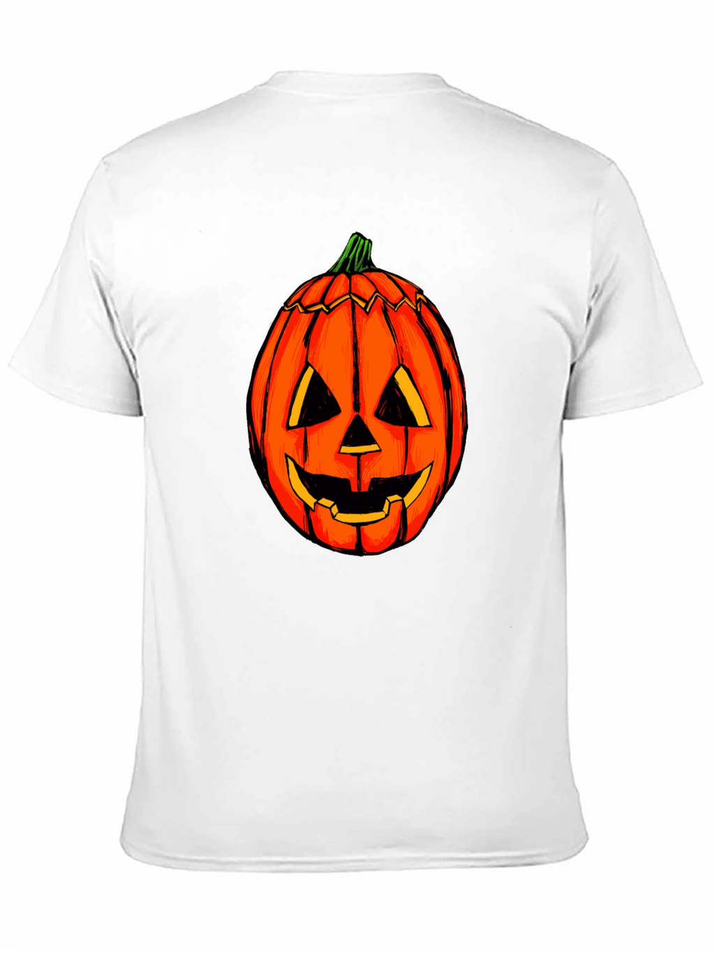 Halloween Pumpkin Graphic Tee - Black