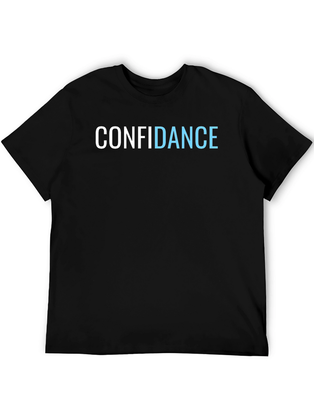 Confidence Graphic Tee - Black Cotton T-Shirt