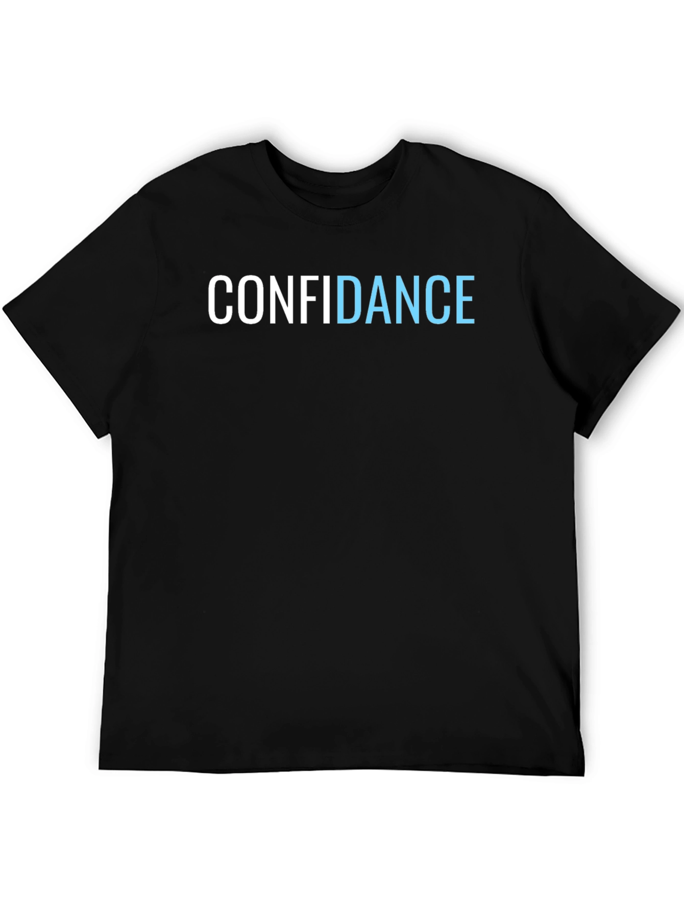 Confidence Graphic Tee - Black Cotton T-Shirt