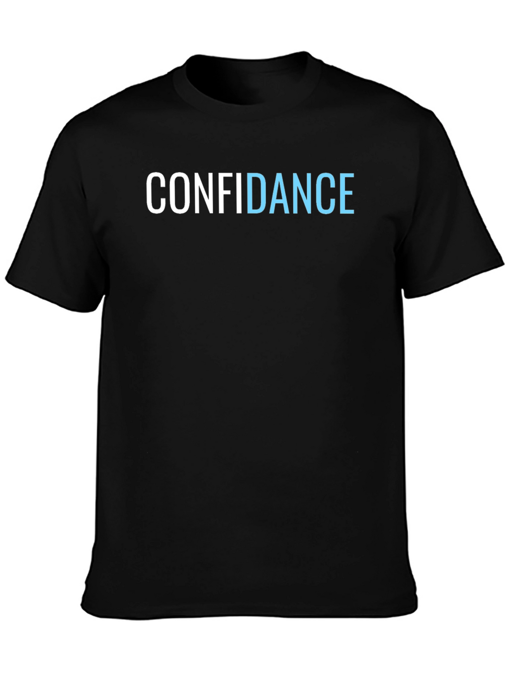 Confidence Graphic Tee - Black Cotton T-Shirt