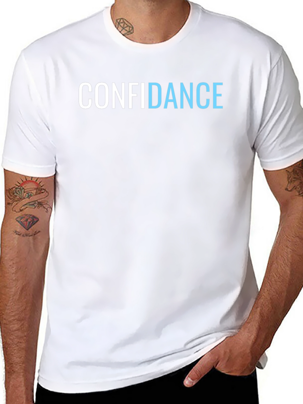 Confidence Graphic Tee - Black Cotton T-Shirt
