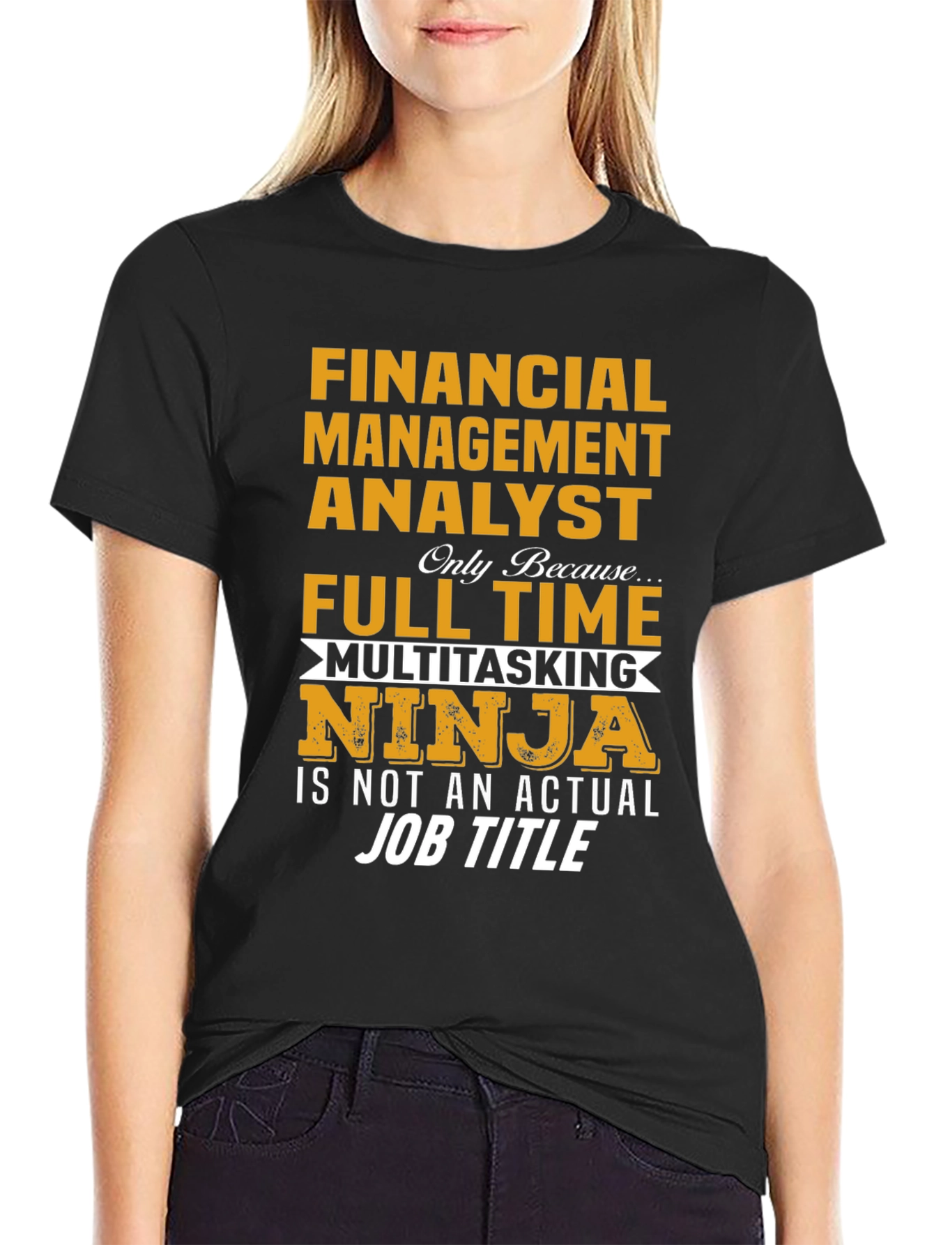Financial Analyst Full-Time Ninja T-Shirt
