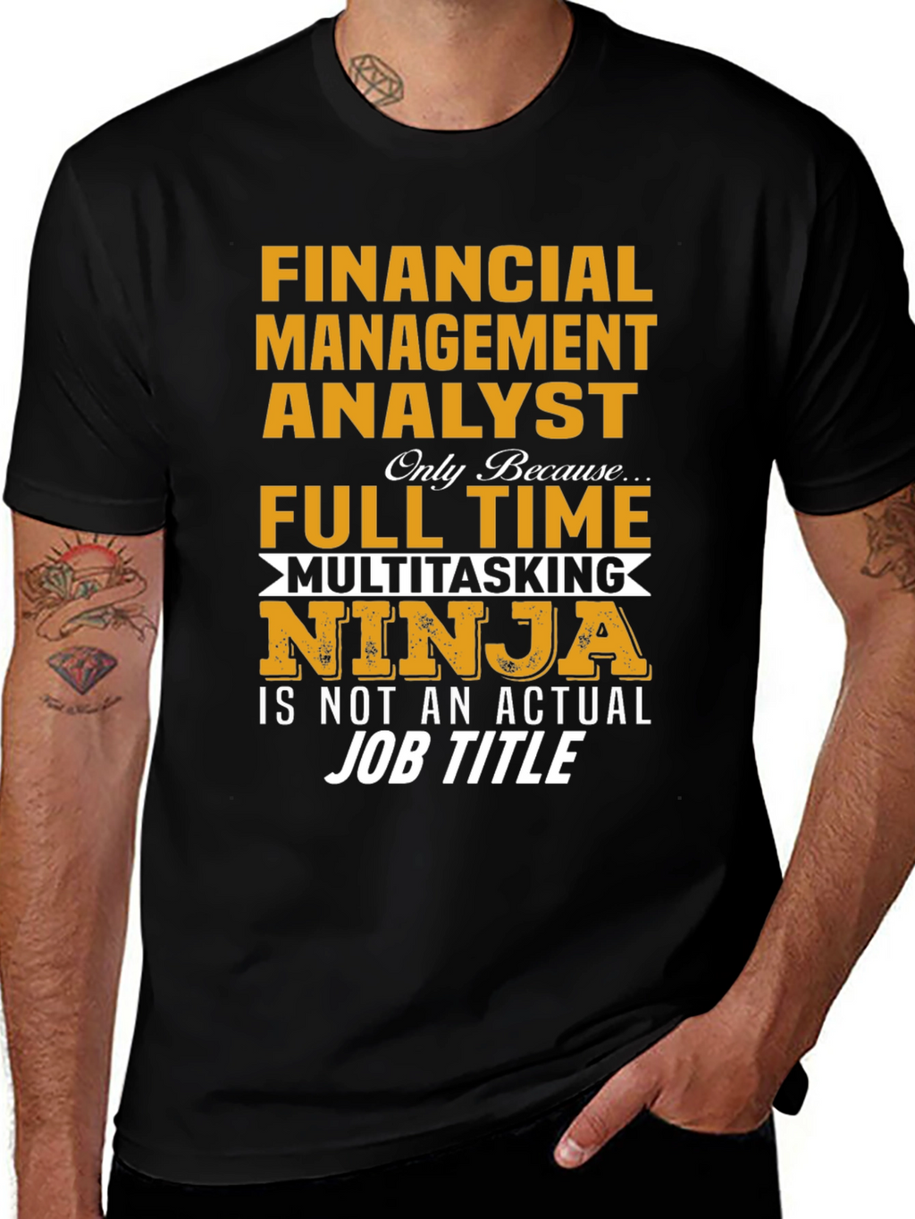 Financial Analyst Full-Time Ninja T-Shirt