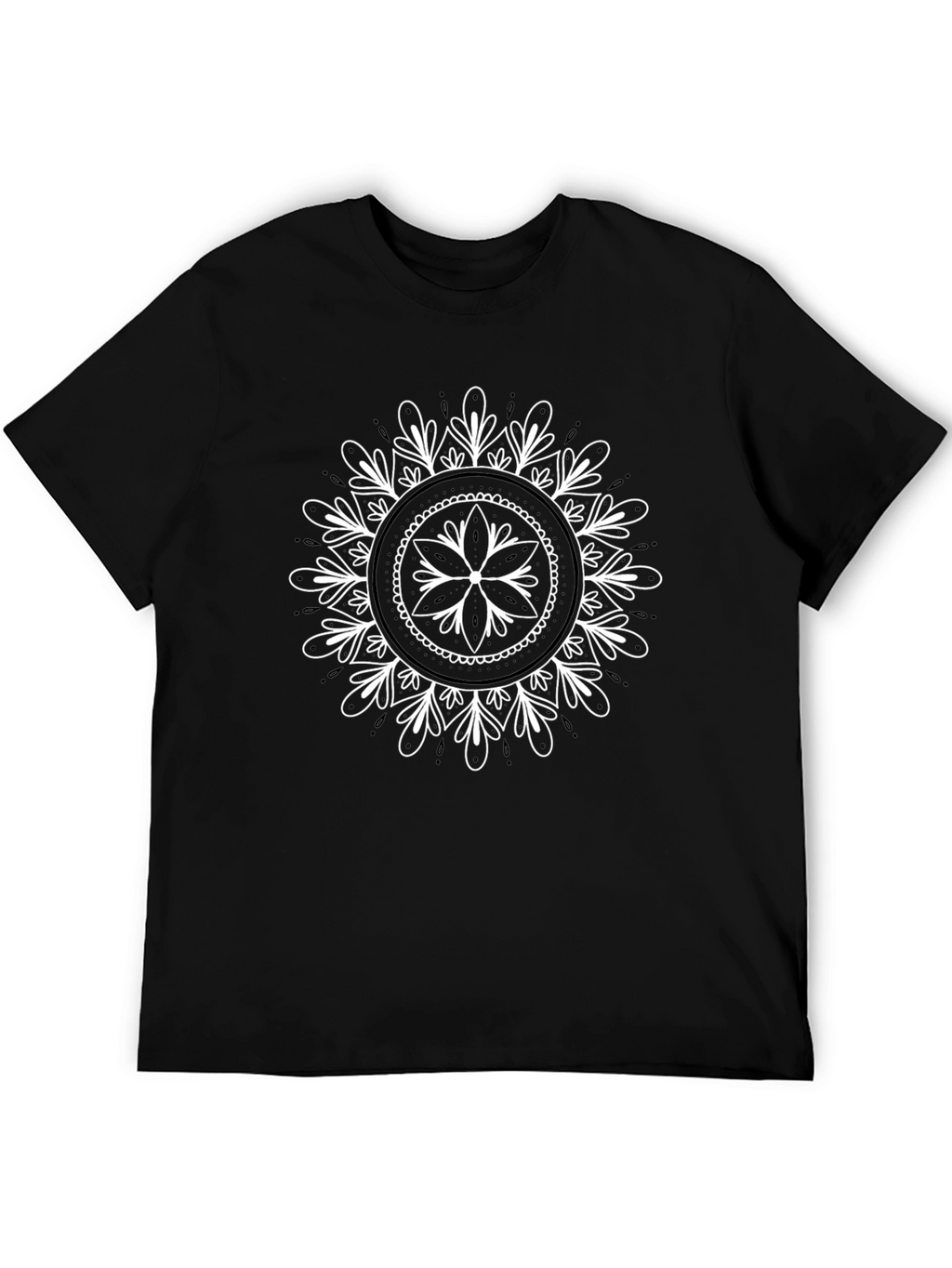 Black Mandala Graphic Tee - Stylish & Unique
