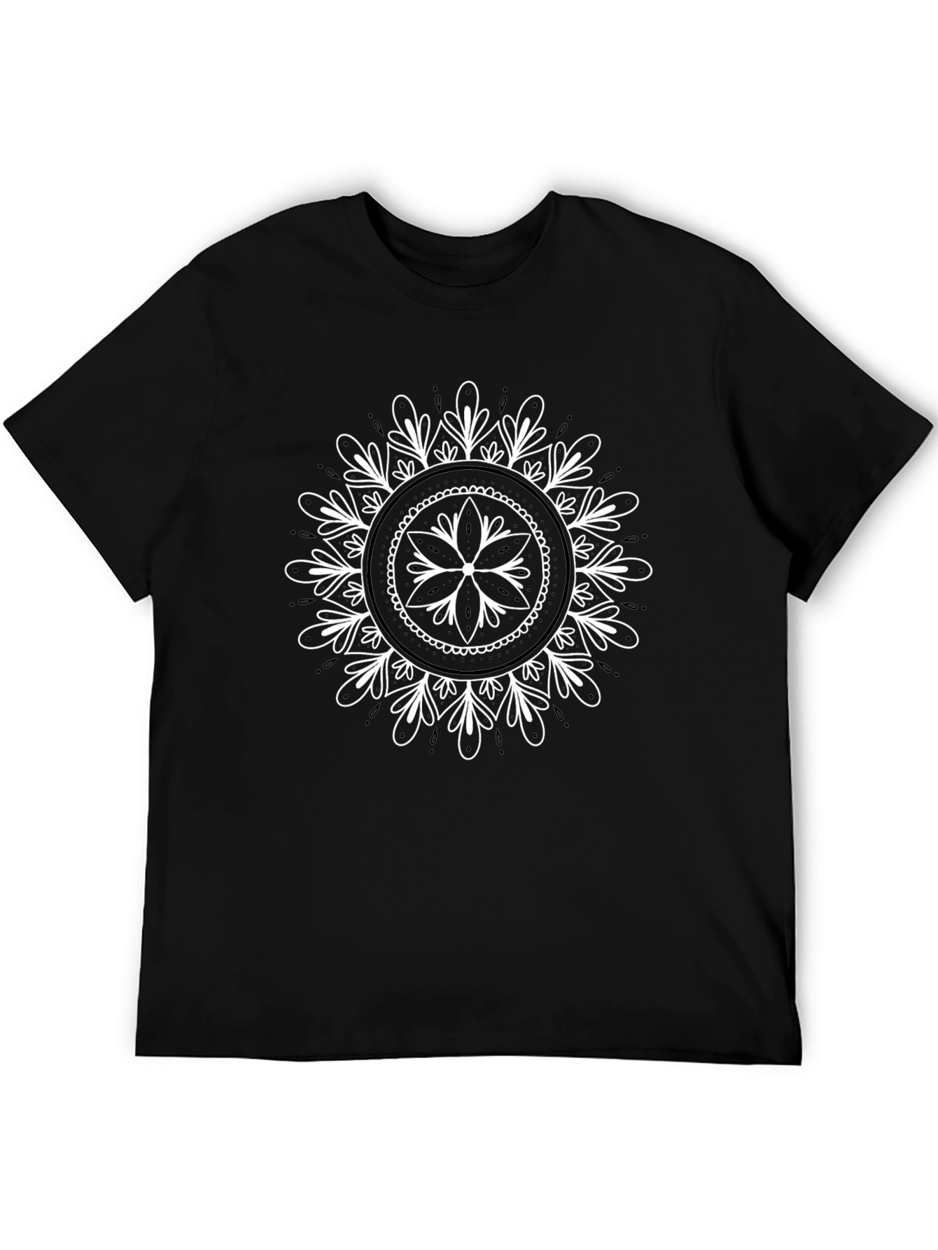 Black Mandala Graphic Tee - Stylish & Unique