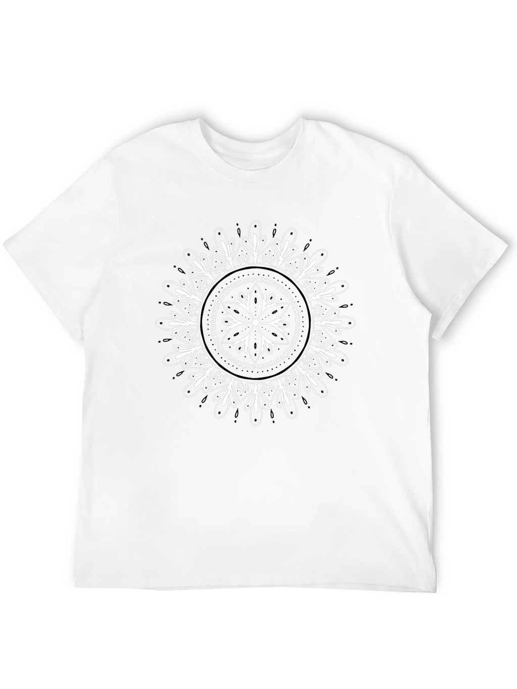 Black Mandala Graphic Tee - Stylish & Unique